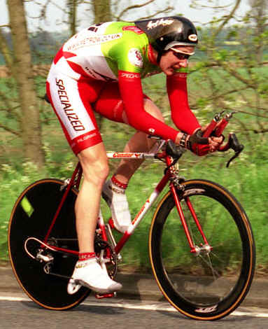 Millard in time-trial action